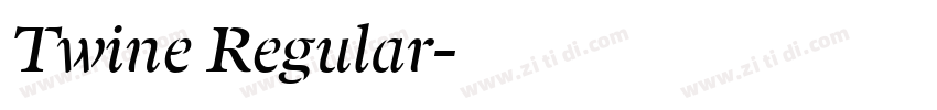 Twine Regular字体转换